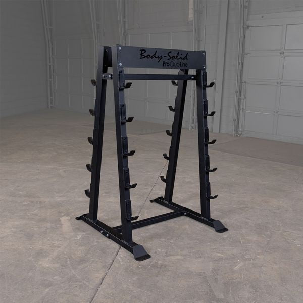 Body Solid Pro Clubline Fixed Weight Barbell Rack SBBR100