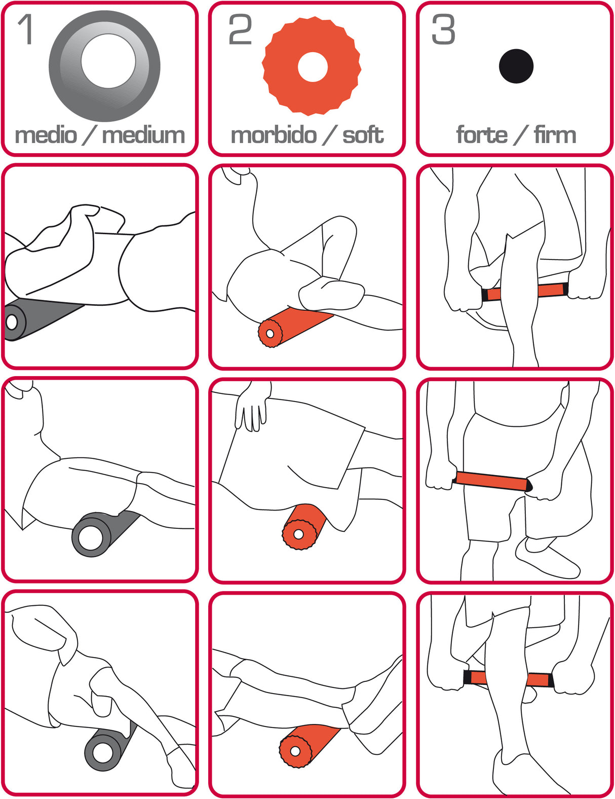 Toorx Rullo per massaggio 3 in 1 - AHF-091