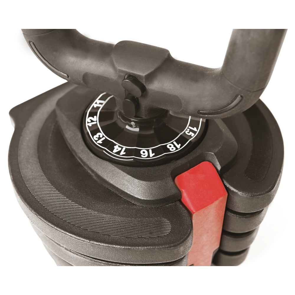 Toorx Set 3 in 1 composto da manubrio, bilanciere, 2 kettlebell a carico regolabile con selezionatore MBKCR-18