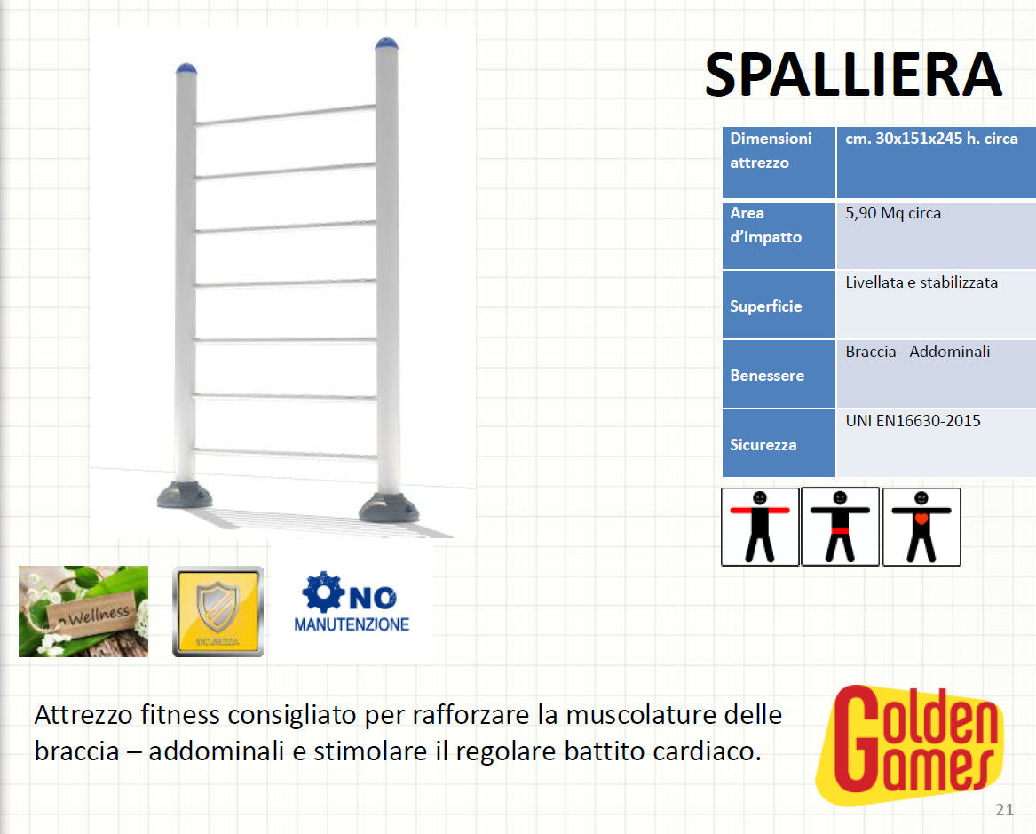 Golden Games Spalliera - FSSW02