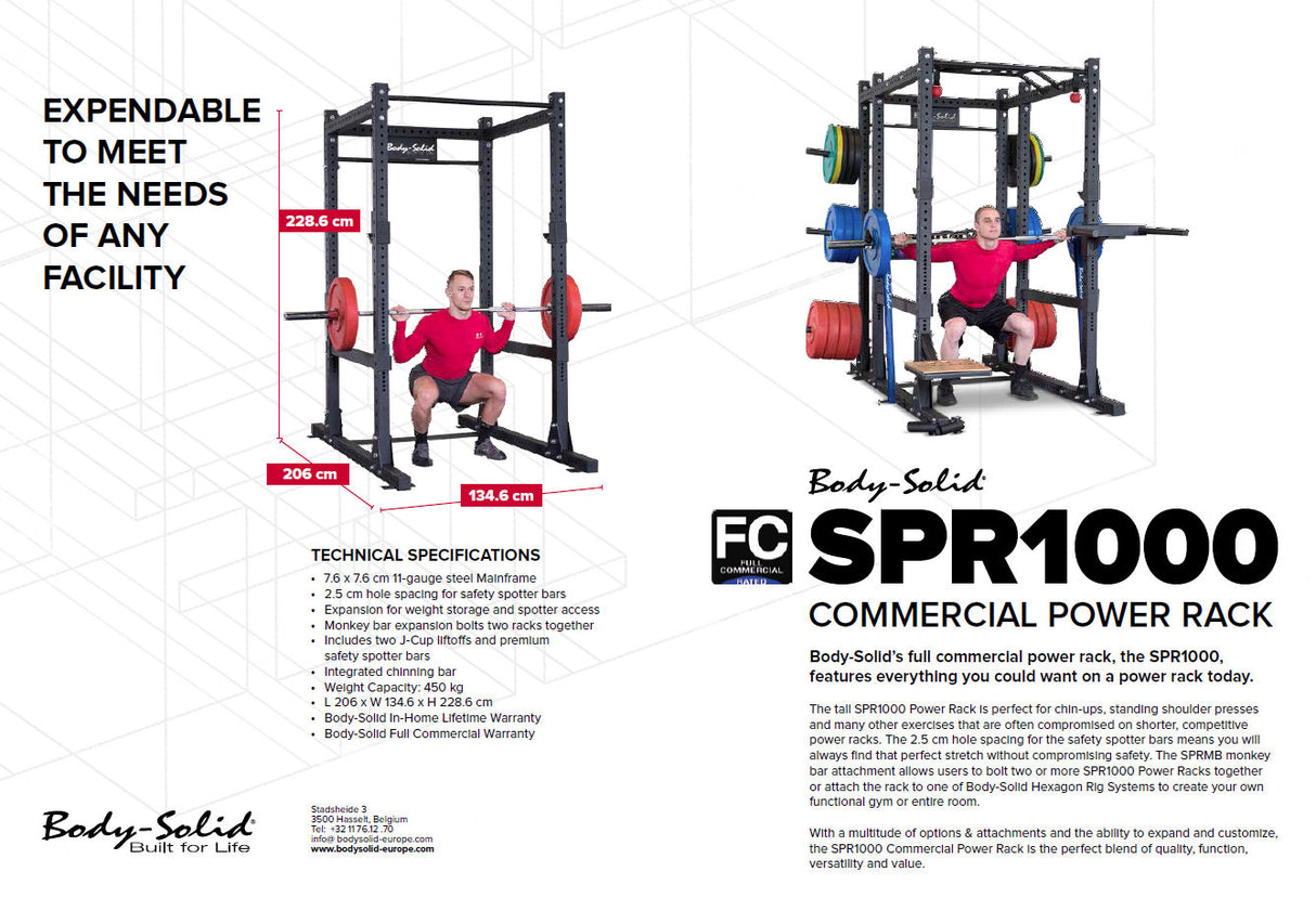 Body-Solid Power Rack SPR1000