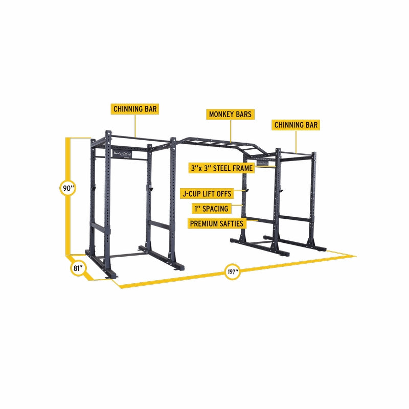 Body Solid SPR1000DB Double Power Rack Package