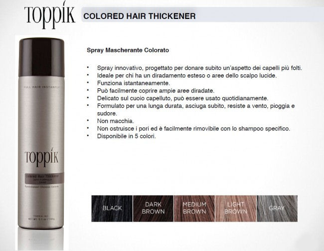 Toppik Hair Thickener Spray Castano Medio