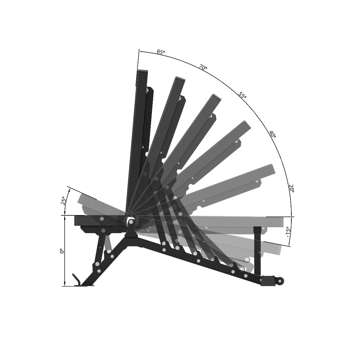 Toorx Vertical Line Panca regolabile WBX-700