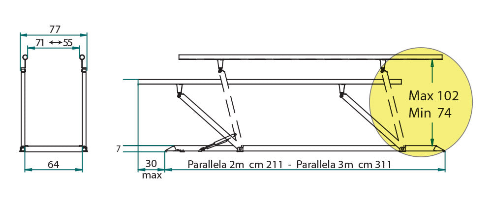 Chinesport Parallela Plus 3m 01326