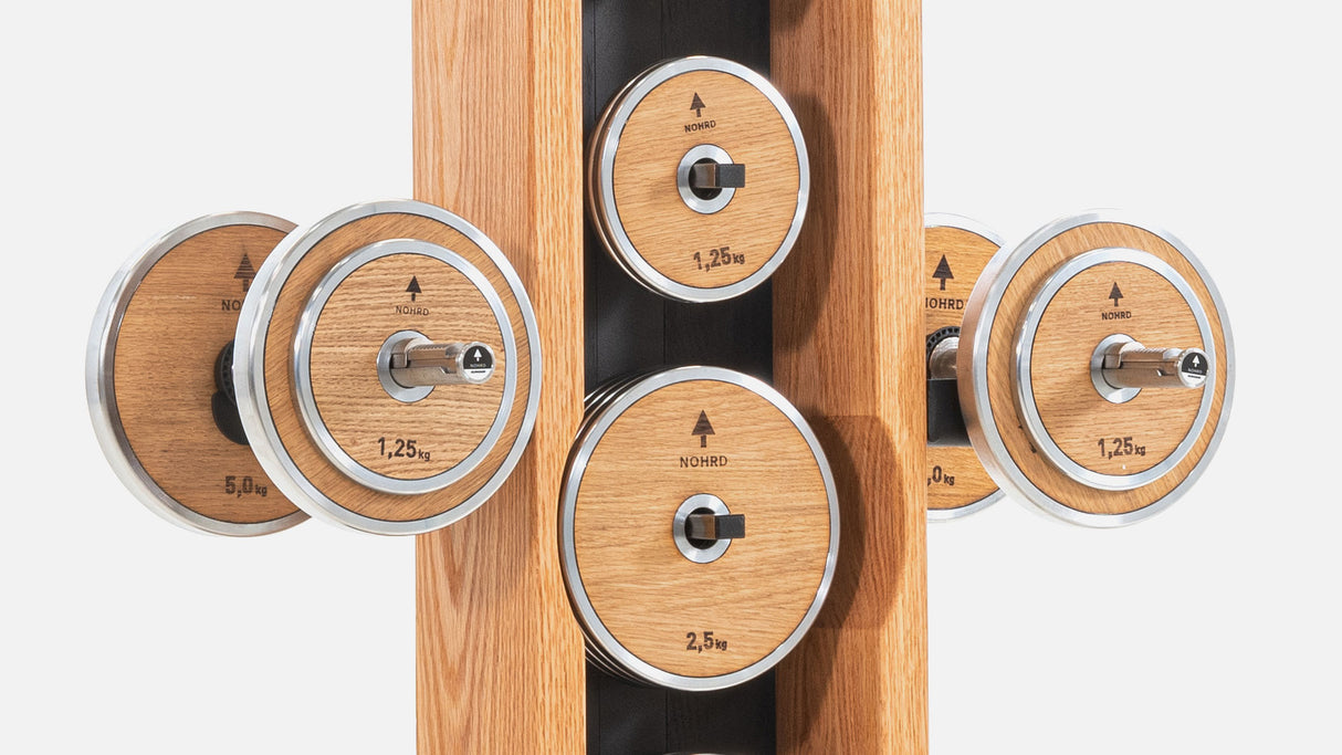 NOHRD WeightPlate Tower Ciliegio (full set)