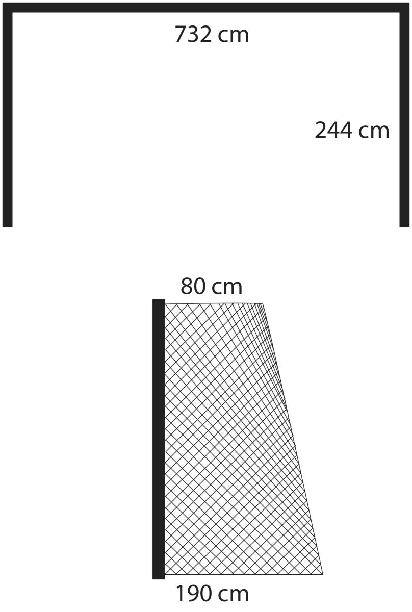 Slaves soccer nets 6x2 m knotted (pair) - art. 1146