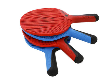 Cornilleau Kit 4 Racchette + 4 palline ping pong Soft Bat da esterno
