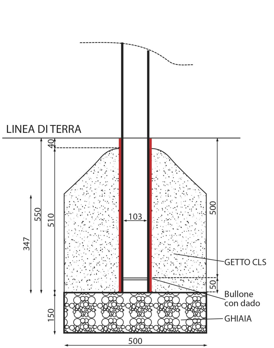 Schiavi Porte beach soccer alluminio mt 5.5x2.2 - art. 1280