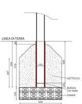 Schiavi Porte beach soccer alluminio mt 5.5x2.2 - art. 1280