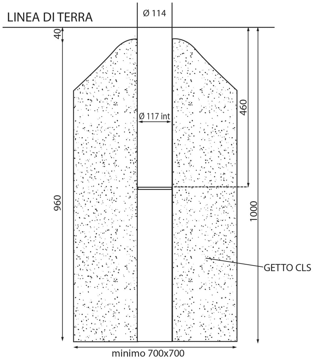 Schiavi Impianto Beach Volley - Tennis- Foot Volley - Monotubo zincato - art. 2708