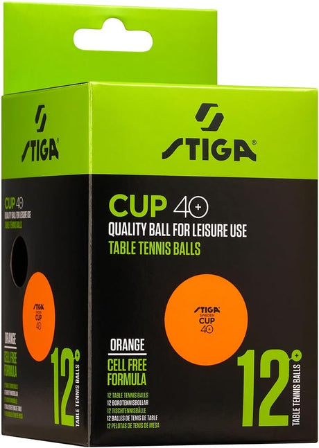 Stiga Confezione di 12 palline arancioni Stiga Cup ABS