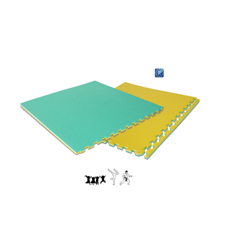 Schiavi tappeto incastro in EVA cm 100x100x2 - art. 3721VG/3722RB