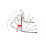 Slaves Balanced Aluminum Hurdle Art. 5055-M (Height 55-85 cm)