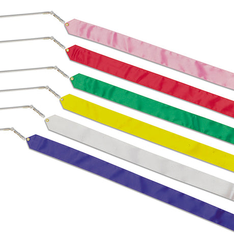 Schiavi Nastro ritmica in raso con asta in fibra di vetro - art. 6092/6093/6094/6095/6096