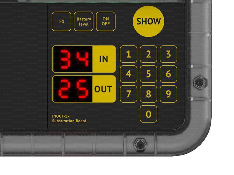 Vivisport Tabellone elettronico per cambio giocatori 4 cifre monofacciale - 6443