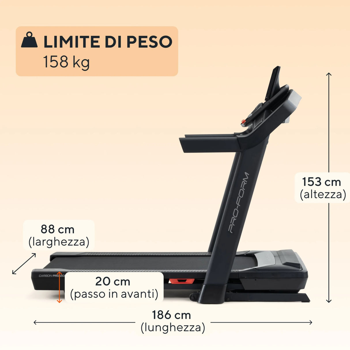 ProForm Tapis Roulant Carbon Pro 2000