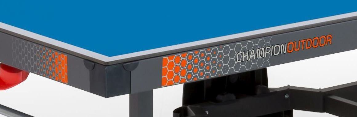 Garlando Ping Pong Champion Outdoor con ruote - Piano blu - per Esterno