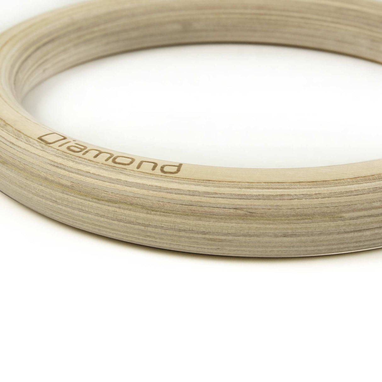 Diamond Coppia Anelli Ginnastica in Legno con Strap 3,8 mm - AGLD