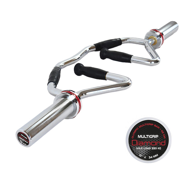Diamond Bilanciere Olimpico Multigrip 92 cm - carico max 220 kg - BMG92