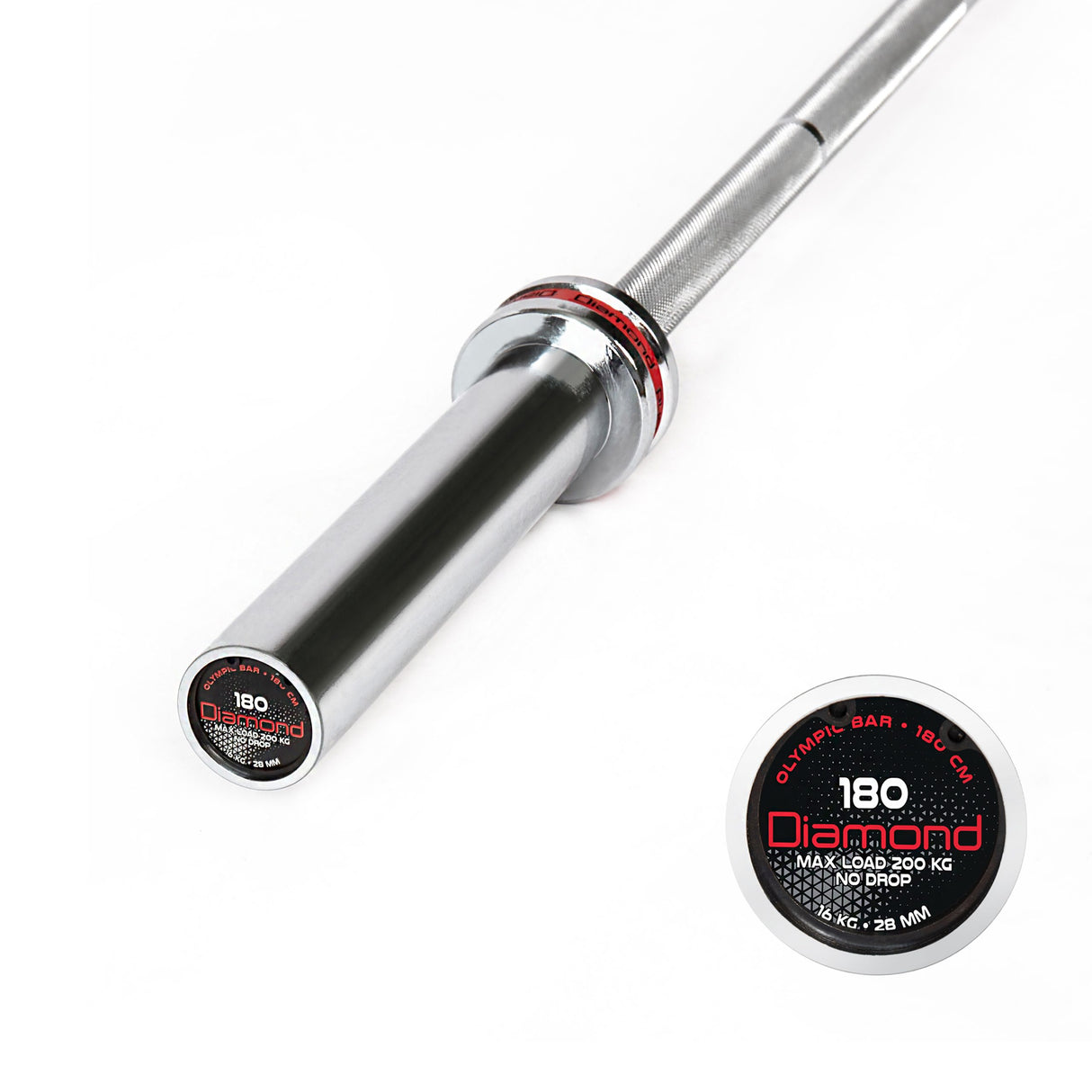 Diamond Bilanciere Olimpico 180 cm - carico max 200 kg - BOD180N