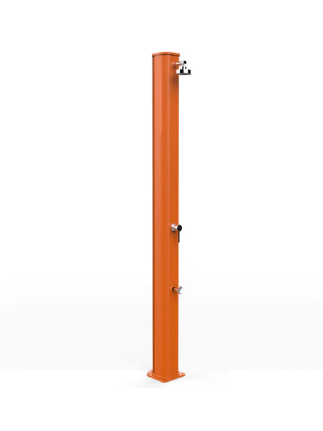 Arkema Solar garden shower BIG JOLLY 40 LITERS in aluminum, with foot washer