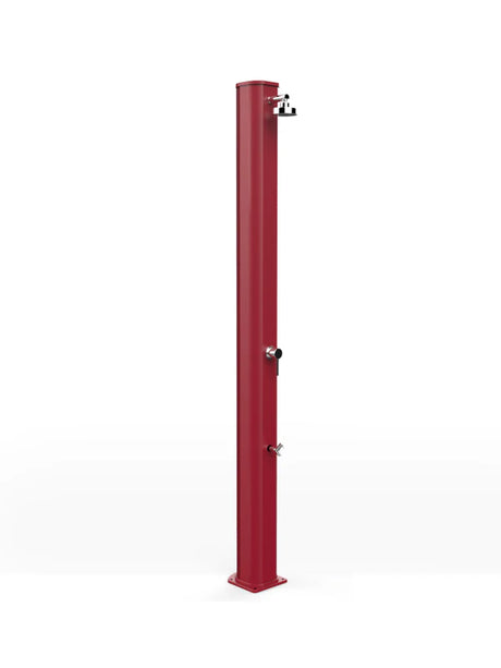 Arkema Solar garden shower BIG JOLLY 40 LITERS in aluminum, with foot washer