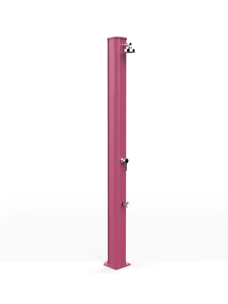 Arkema Solar garden shower BIG JOLLY 40 LITERS in aluminum, with foot washer