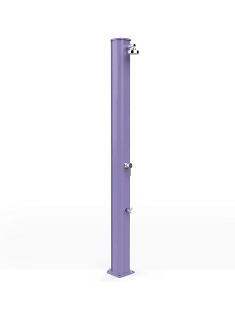 Arkema Solar garden shower BIG JOLLY 40 LITERS in aluminum, with foot washer