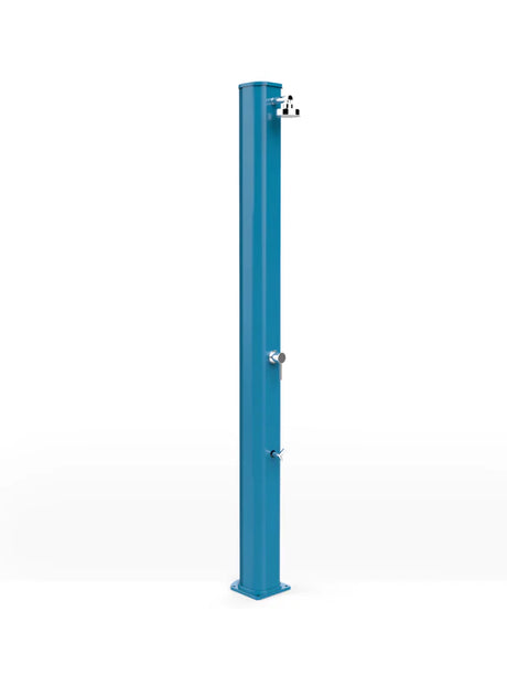 Arkema Solar garden shower BIG JOLLY 40 LITERS in aluminum, with foot washer