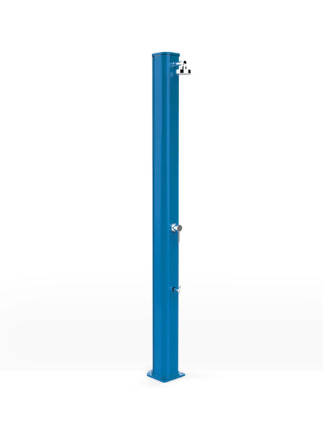 Arkema Solar garden shower BIG JOLLY 40 LITERS in aluminum, with foot washer
