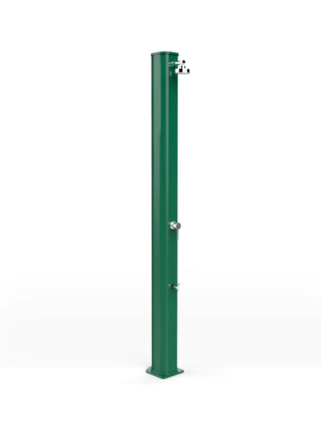 Arkema Solar garden shower BIG JOLLY 40 LITERS in aluminum, with foot washer