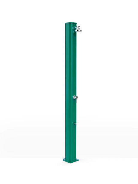 Arkema Solar garden shower BIG JOLLY 40 LITERS in aluminum, with foot washer