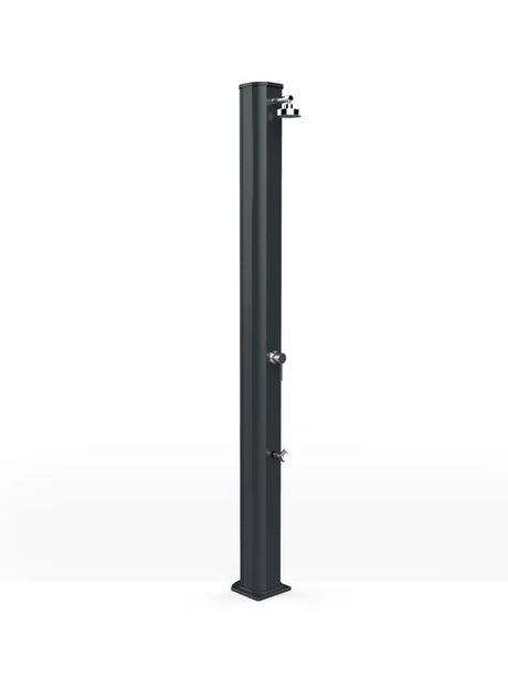 Arkema Solar garden shower BIG JOLLY 40 LITERS in aluminum, with foot washer
