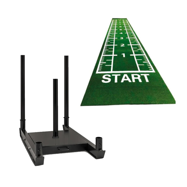 Toorx Bundle Slitta crosstraining e Rotolo in erba sintetica con stampa metrica
