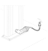 Arkema Aluminium Solar Shower Anti-Limescale Filter Kit with Flexible Hose and D150 Fittings