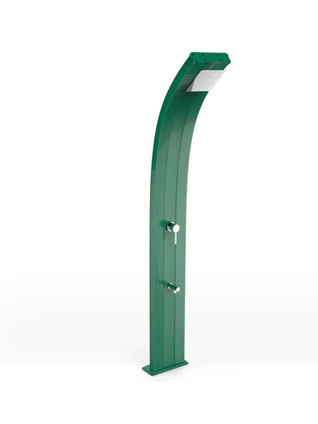 Arkema Solar shower for garden DADA CURVA 40 LITERS in aluminum, with foot washer