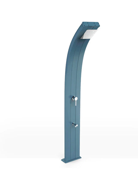 Arkema Solar shower DADA 40 LITERS with timer and foot washer, in aluminum