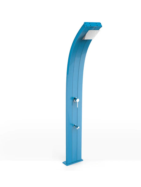 Arkema Solar shower DADA 40 LITERS with timer and foot washer, in aluminum