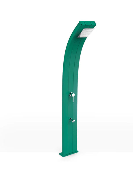 Arkema Solar shower DADA 40 LITERS with timer and foot washer, in aluminum