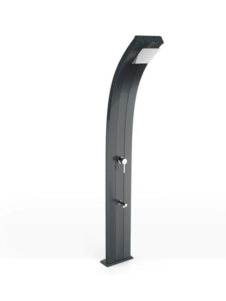 Arkema Solar shower DADA 40 LITERS with timer and foot washer, in aluminum