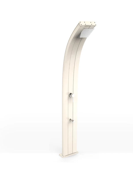Arkema Solar shower DADA 40 LITERS with timer and foot washer, in aluminum