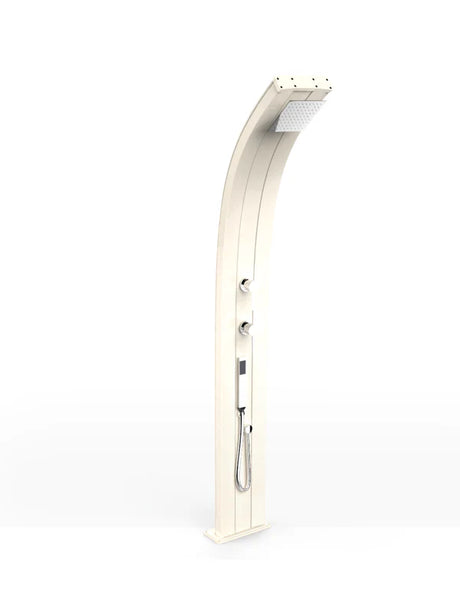 Arkema Outdoor solar shower DADA CURVA 40 LITERS, in aluminum with mobile shower