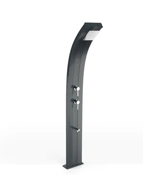 Arkema Dada Solar Shower in aluminum with foot washer and 40 liter nebulizers