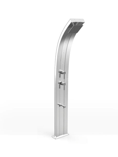 Arkema Dada Solar Shower in aluminum with foot washer and 40 liter nebulizers