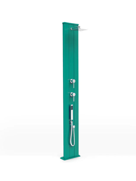 Arkema Solar shower for garden DADA S 40 LITERS in aluminum, with mobile shower