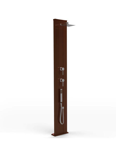 Arkema Solar shower for garden DADA S 40 LITERS in aluminum, with mobile shower