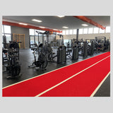 Pavimento in erba sintetica con linee bianche