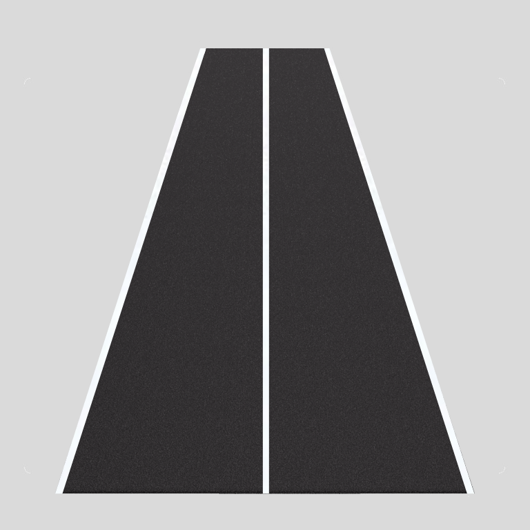 Pavimento in erba sintetica con linee bianche