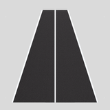 Pavimento in erba sintetica con linee bianche